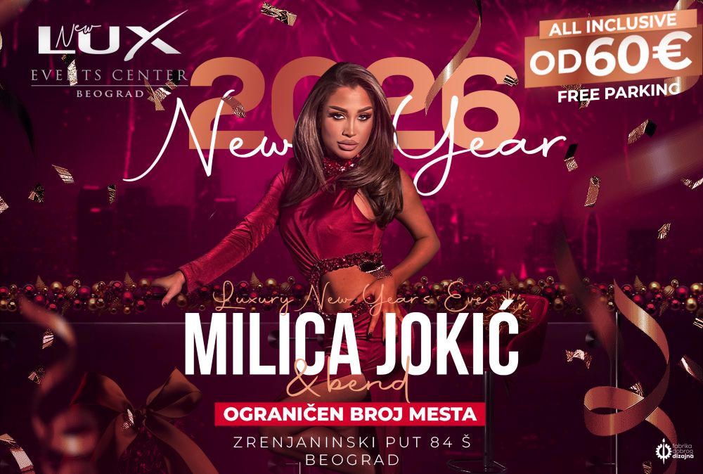 Lux event centar nova godina 2026 plakatpx