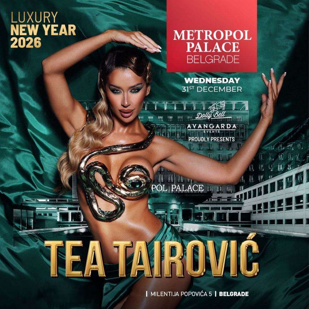 Hotel metropol palace doček nove godine 2026 plakat