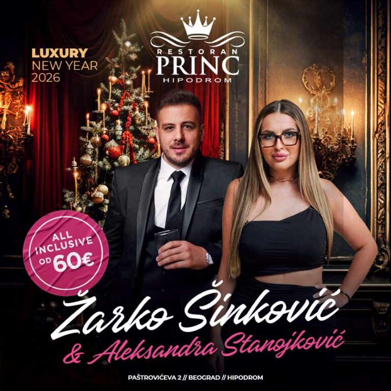 Restoran princ nova godina 2026 mapa plakat novi
