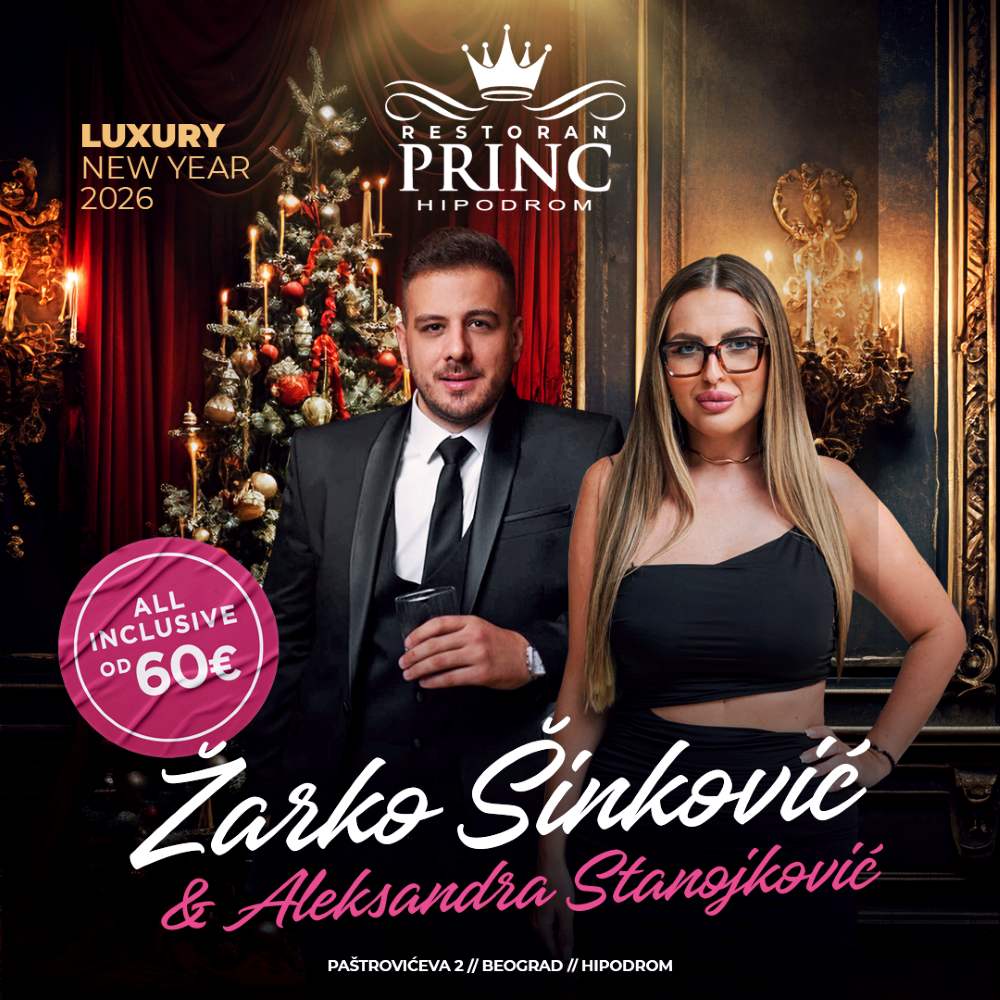 Restoran princ nova godina 2026 mapa plakat novi