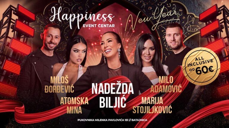 Happiness event centar nova godina 2026 naslovna KV