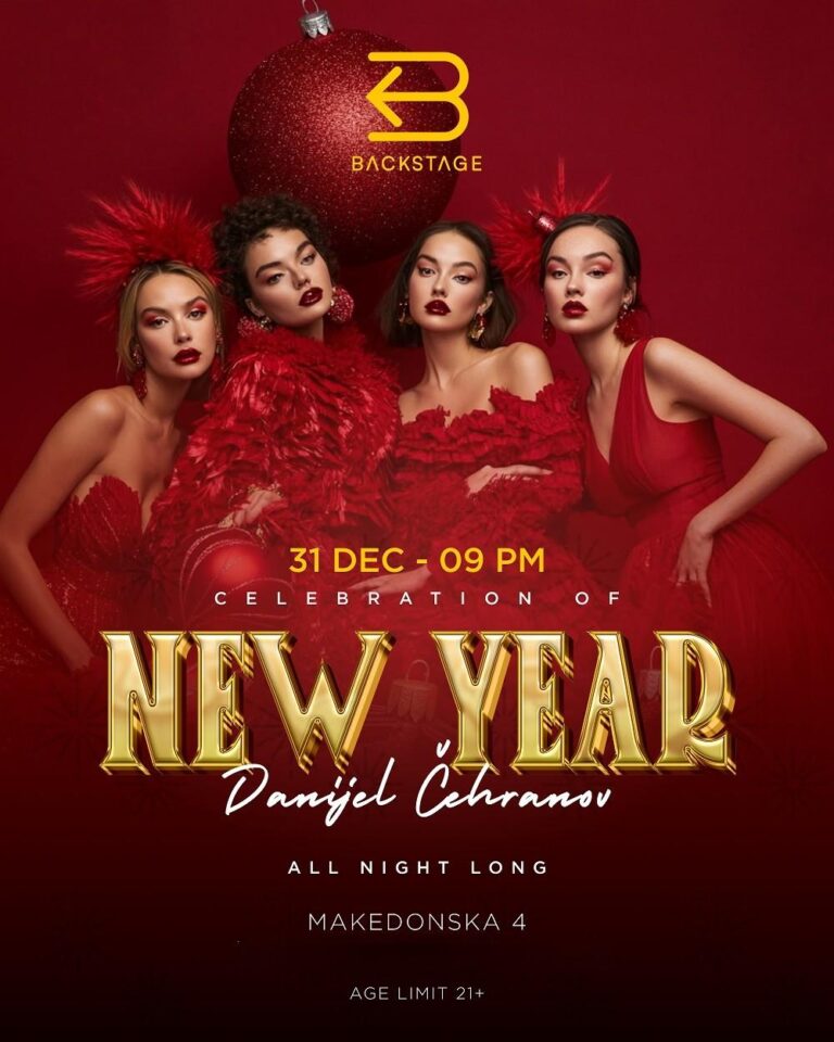 Backstage bar 2026 nova godina plakat