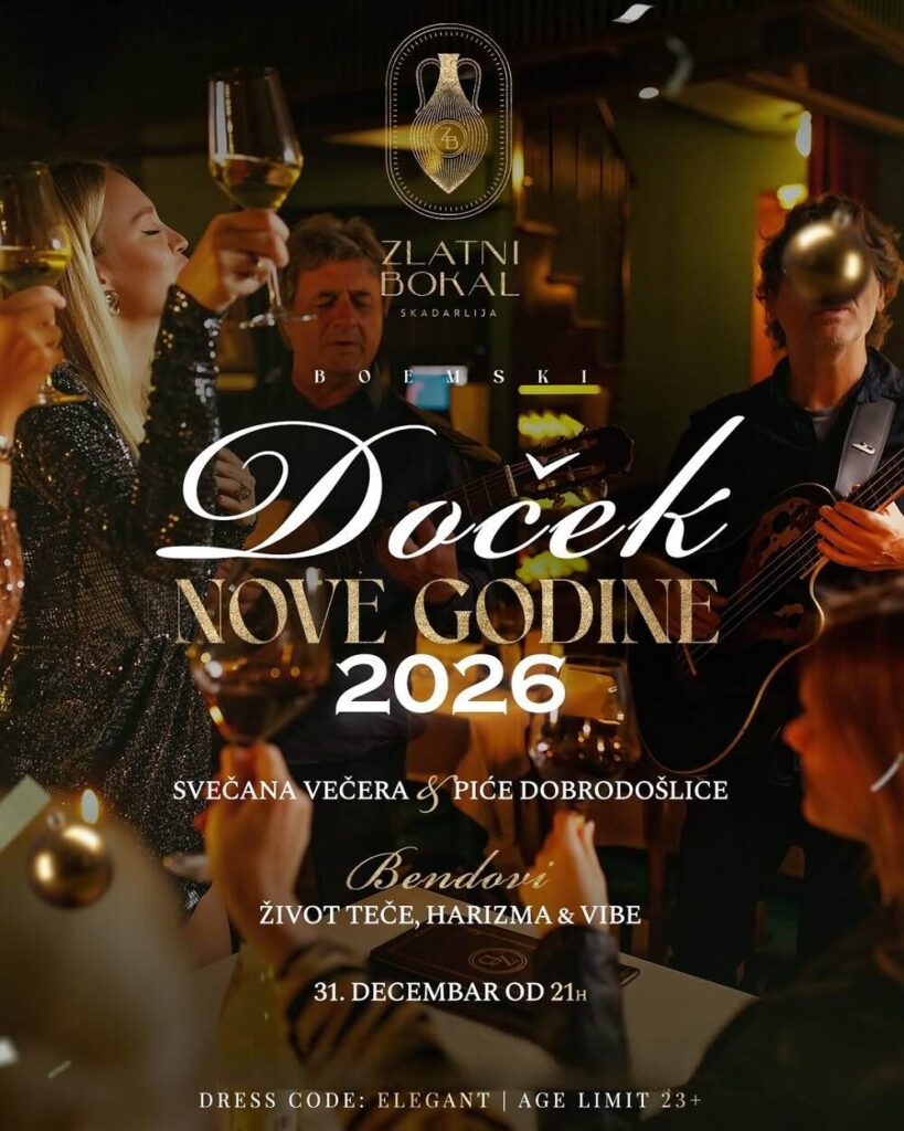 Zlatni bokal nova godina 2026 plakat