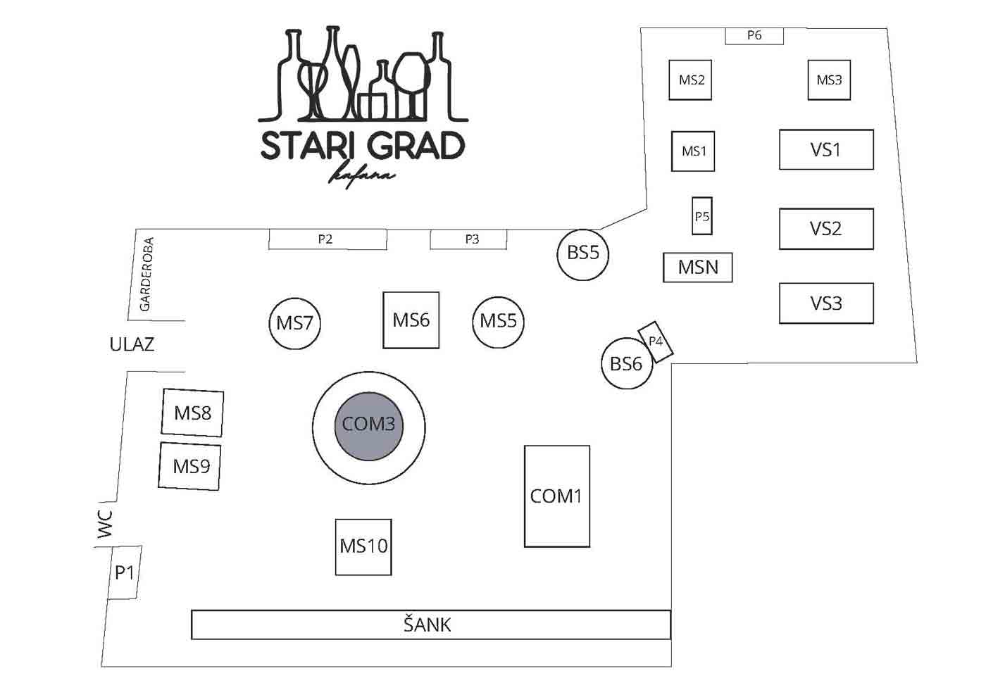 Stari grad mapa ng