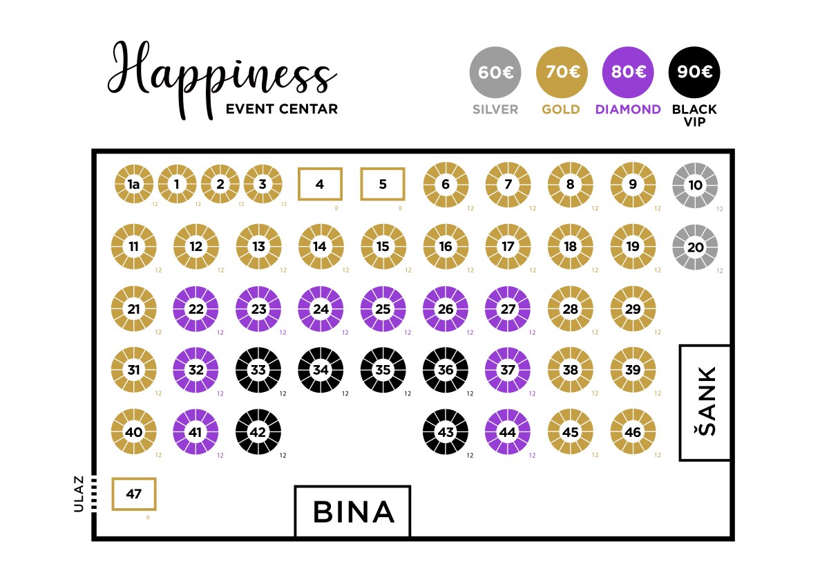 Happiness event centar nova godina 2026 mapa nova