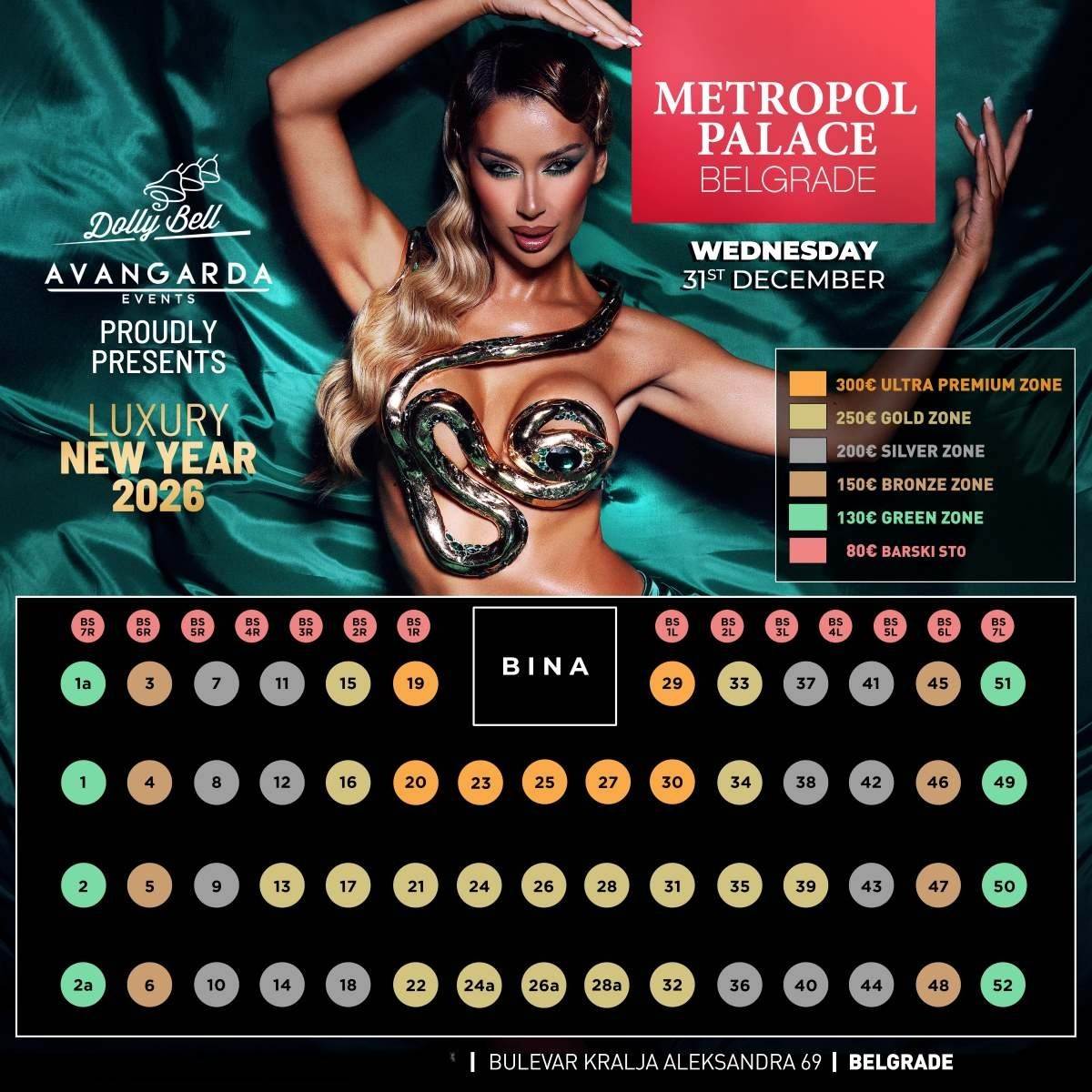 Hotel metropol palace nova godina 2026 mapa nova