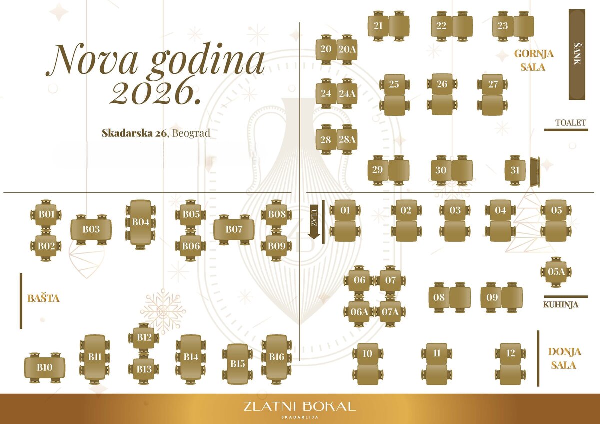 Zlatni bokal nova godina mapa